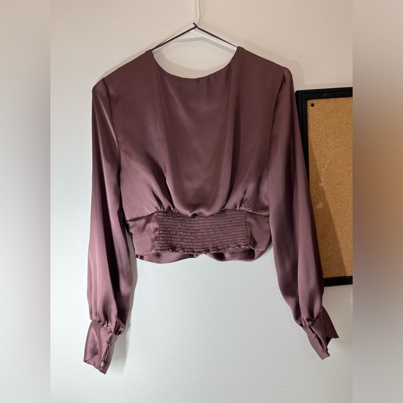 Dynamite : Satin long sleeve top - Picture 4 of 7